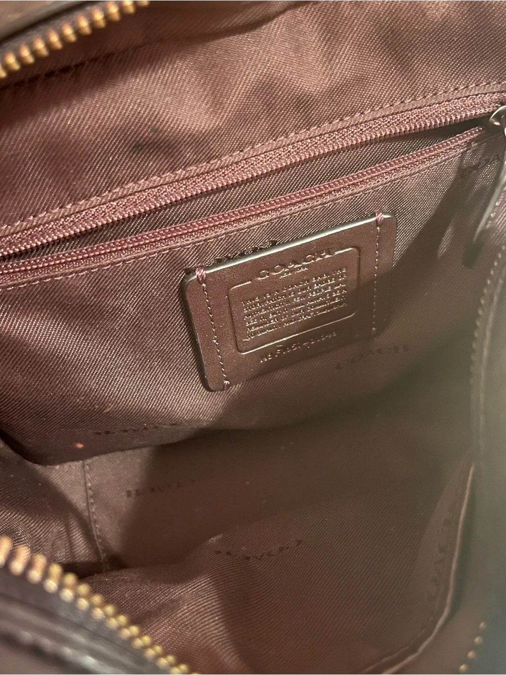 Coach Black Leather Crossbody with Multicolor / Rainbow Stud Chevron